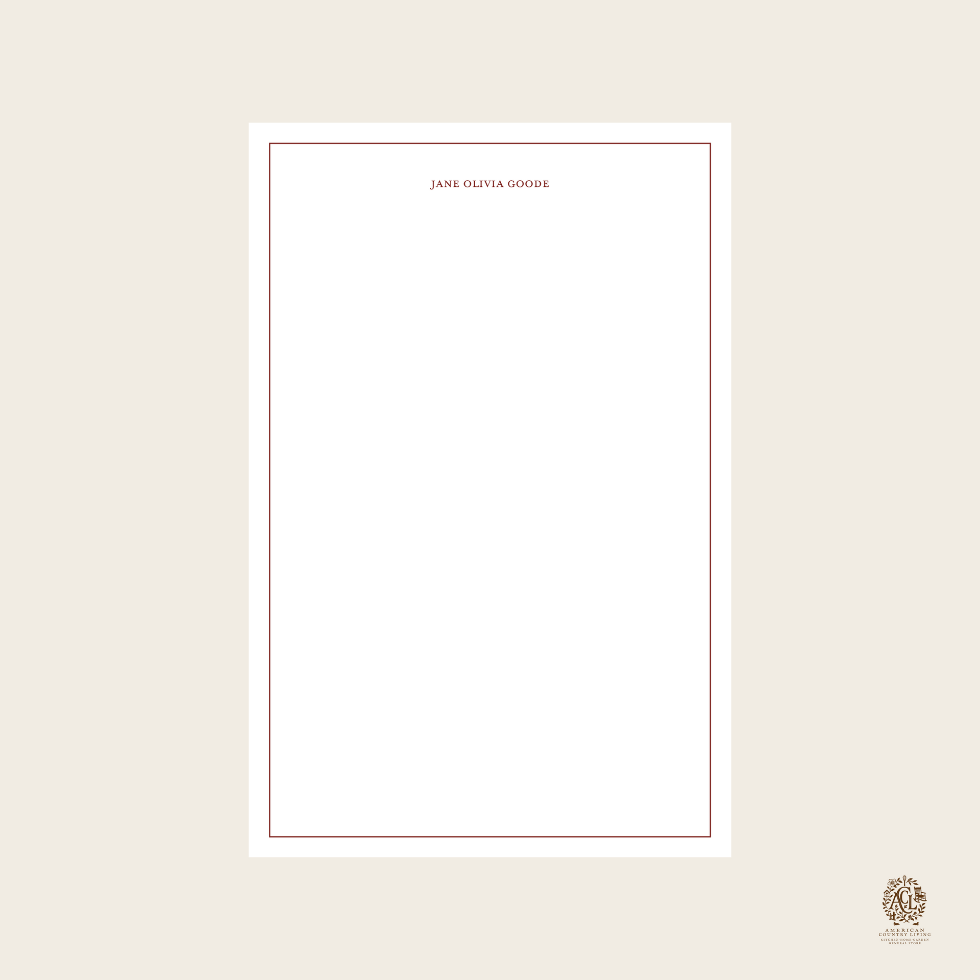 Personalized Stationery