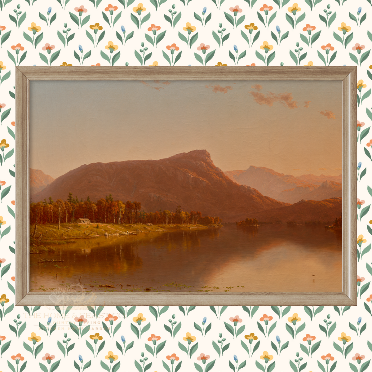 A Home in the Wilderness / Circa 1866 - Fine Art Reproduction Print