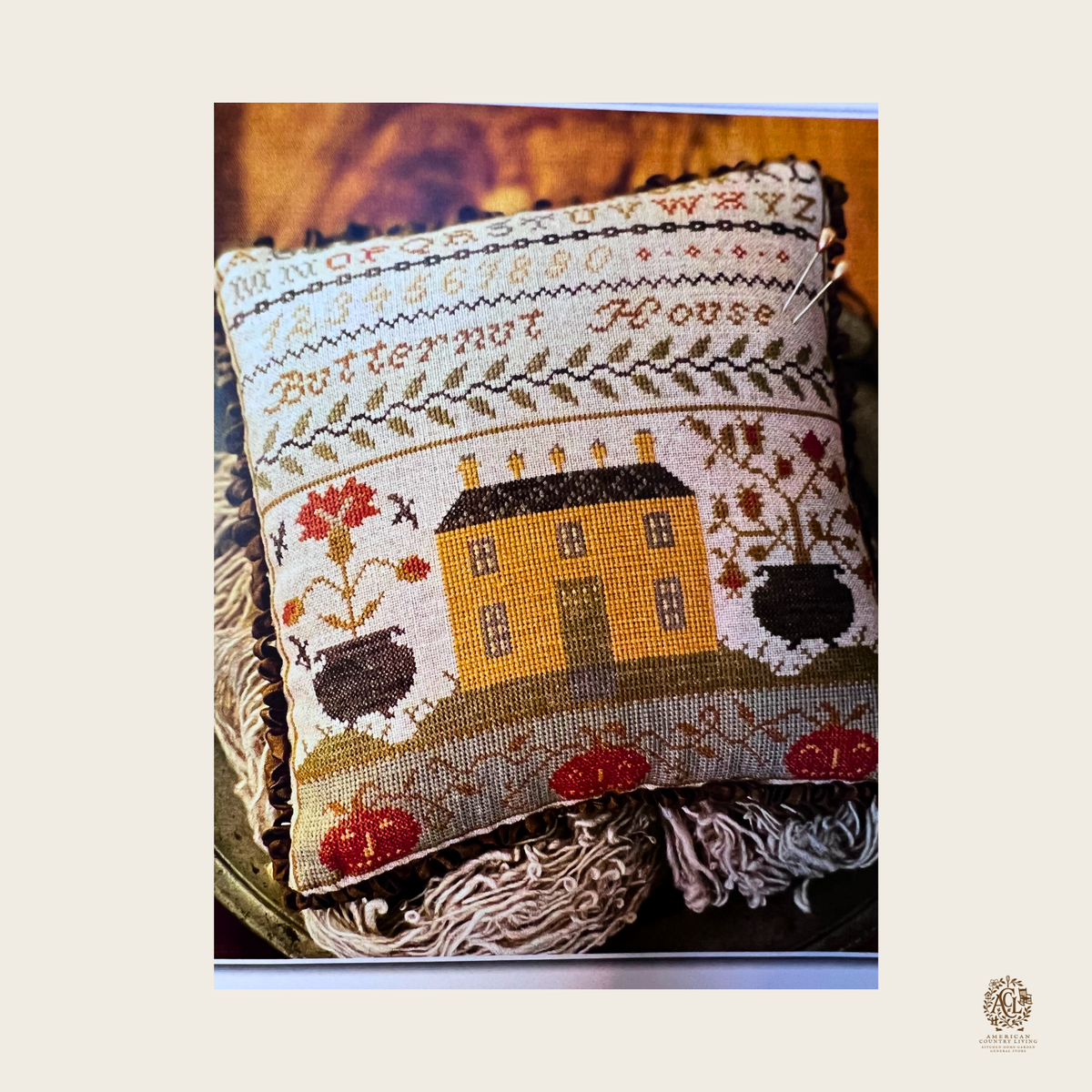 Butternut House Pinkeep – Cross Stitch Pattern