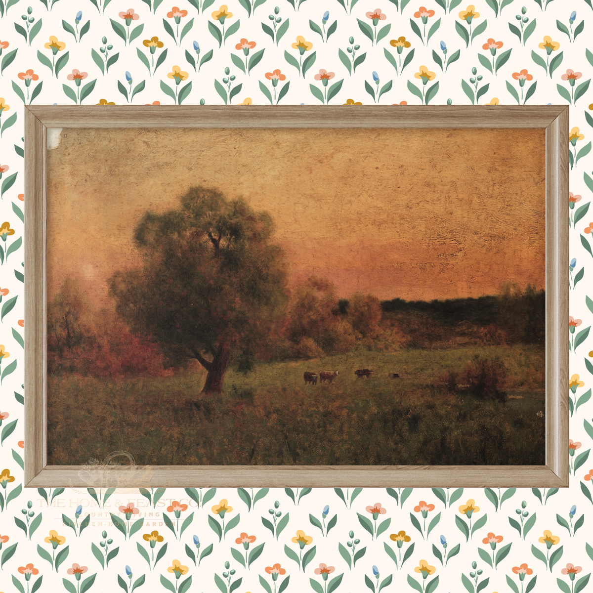 Cows in a Field / Circa 1856 - Fine Art Reproduction Print