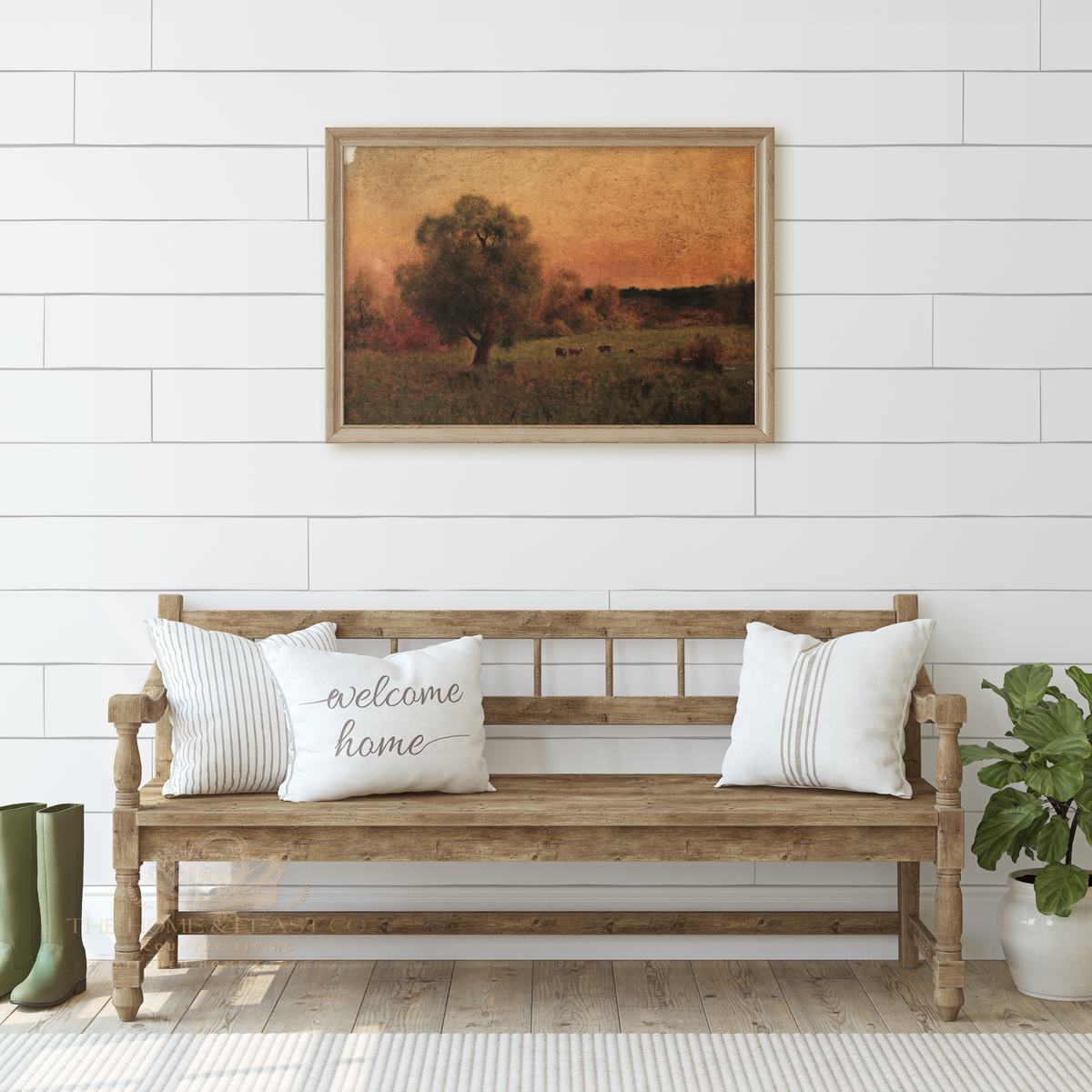 Cows in a Field / Circa 1856 - Fine Art Reproduction Print