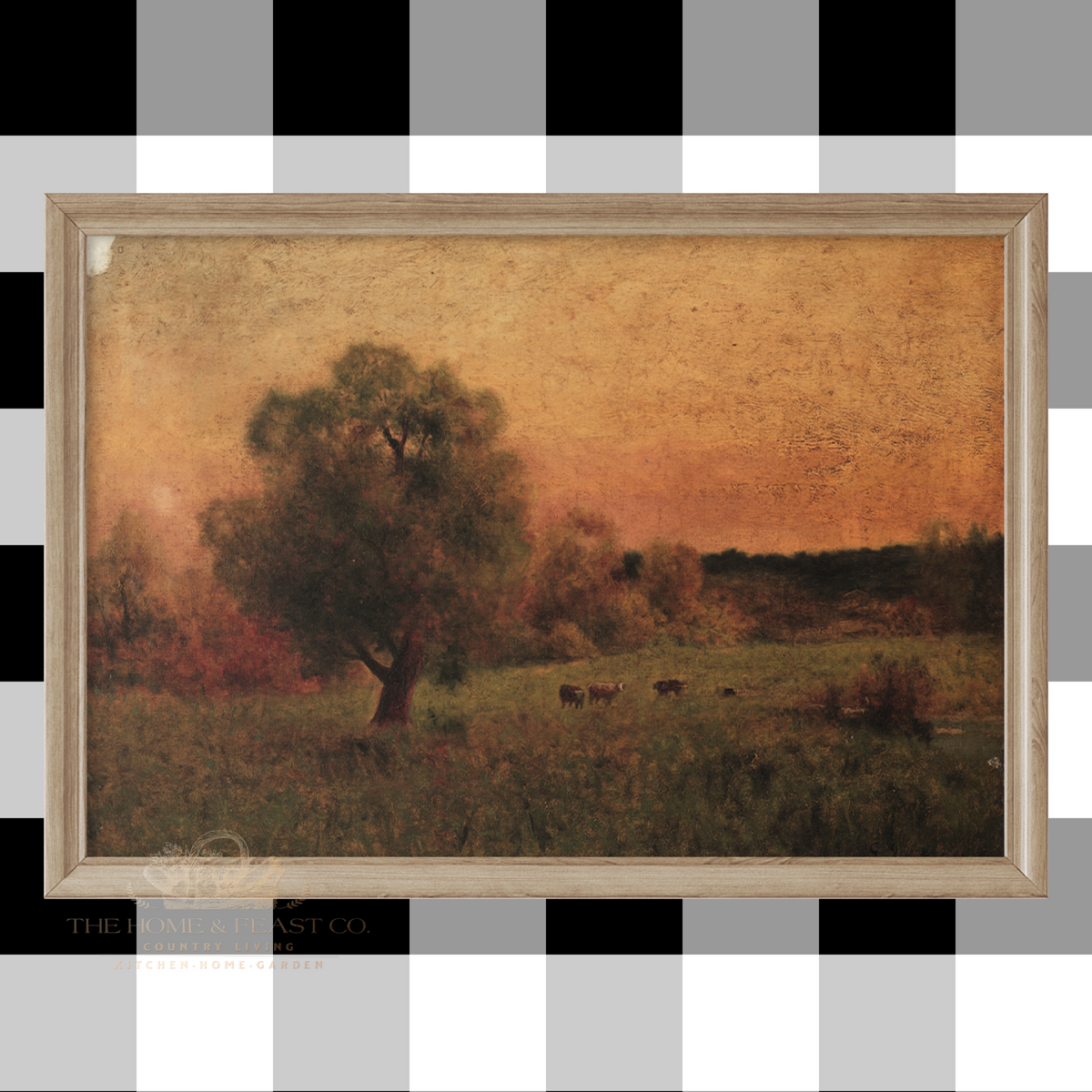 Cows in a Field / Circa 1856 - Fine Art Reproduction Print