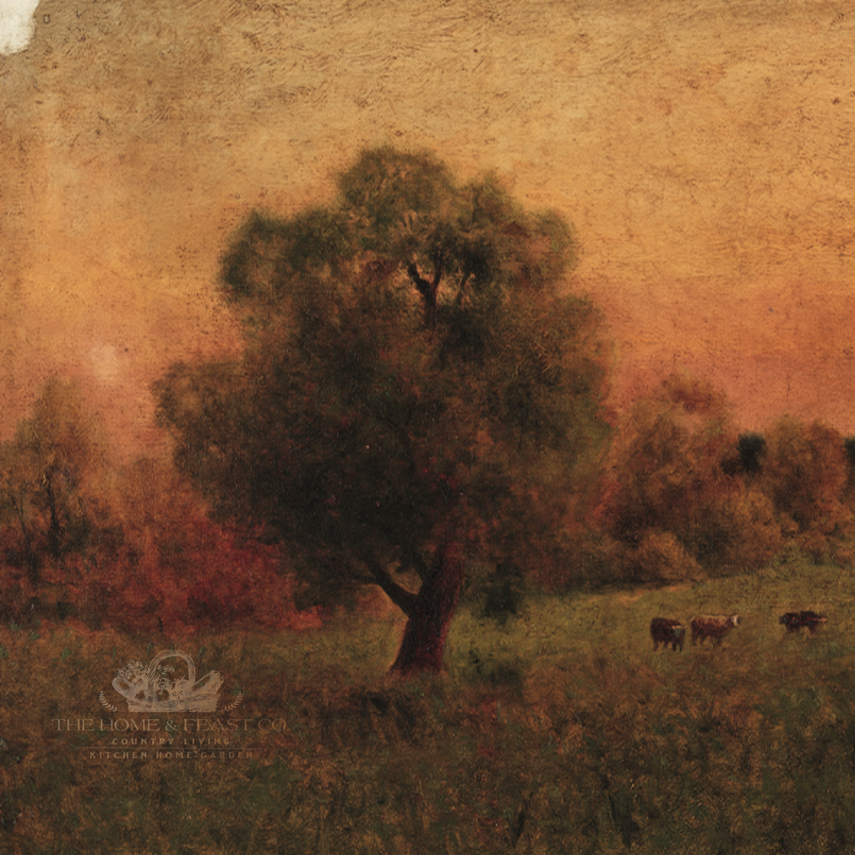Cows in a Field / Circa 1856 - Fine Art Reproduction Print