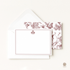 Hummingbird Toile Note Cards with Personalized Monogram