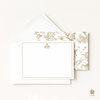 Hummingbird Toile Note Cards with Personalized Monogram