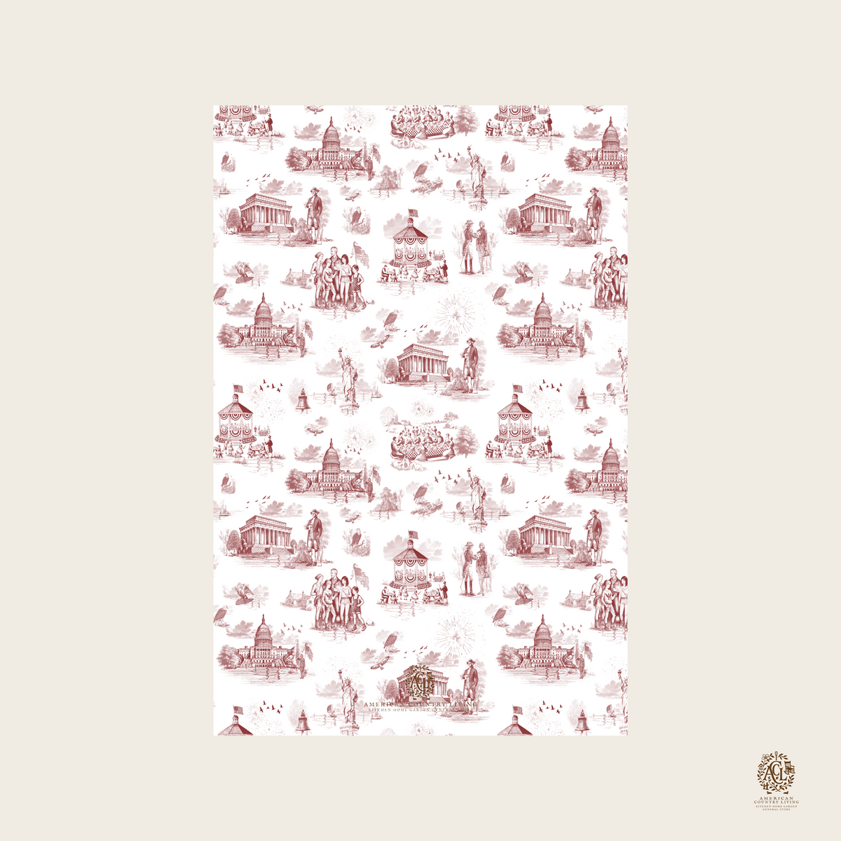 Americana-Inspired Personalized Letter Writing Paper & Envelope Set