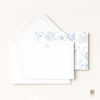 Hummingbird Toile Note Cards with Personalized Monogram