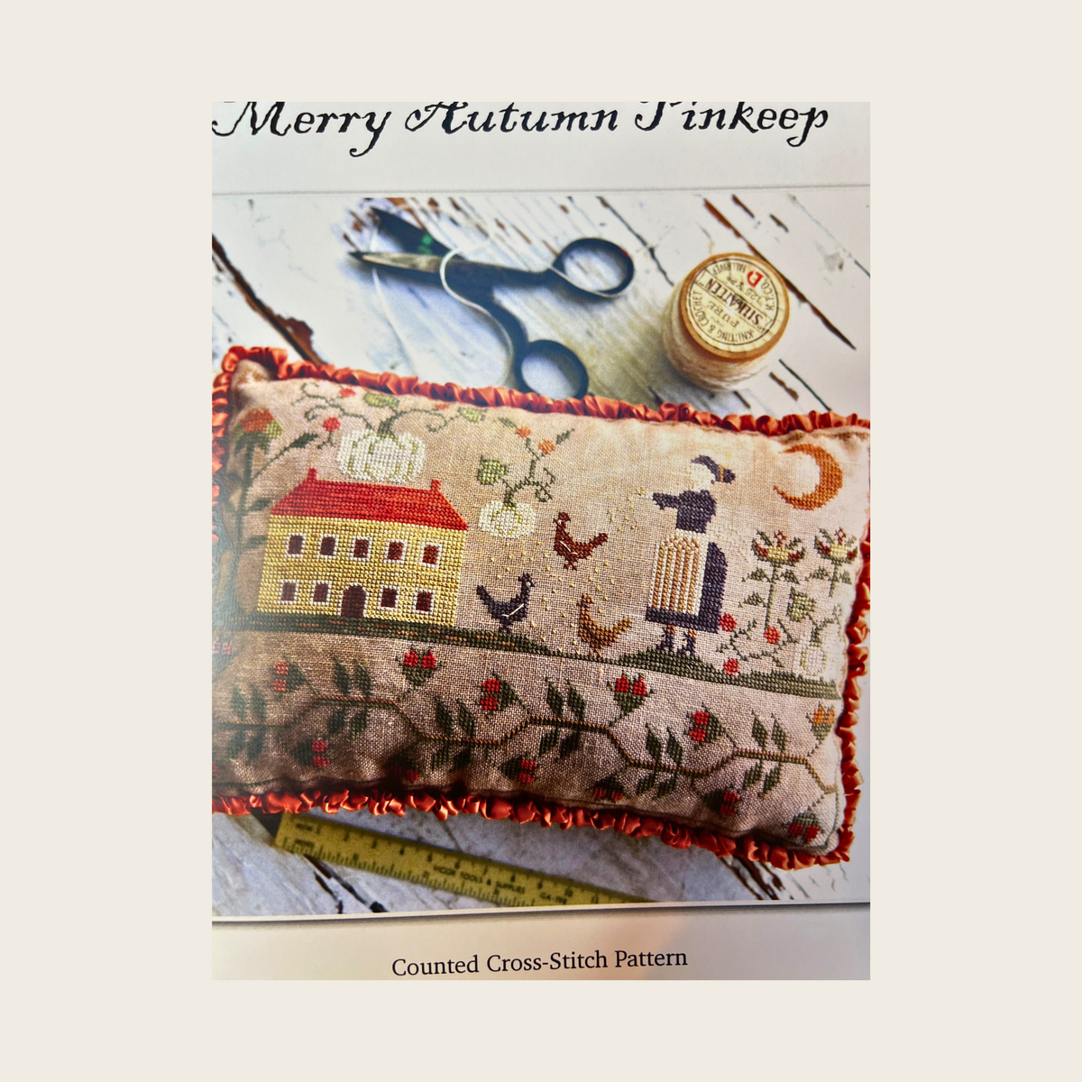 Merry Autumn Pinkeep – Cross Stitch Pattern