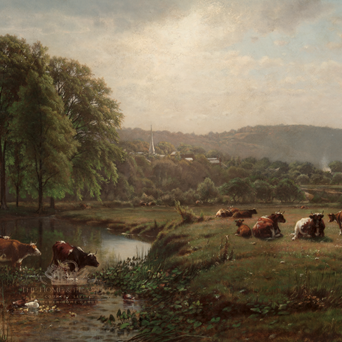 Morning in New England  / Circa 1873 - Fine Art Reproduction Print